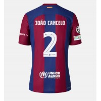 Barcelona Joao Cancelo #2 Replica Home Shirt 2023-24 Short Sleeve